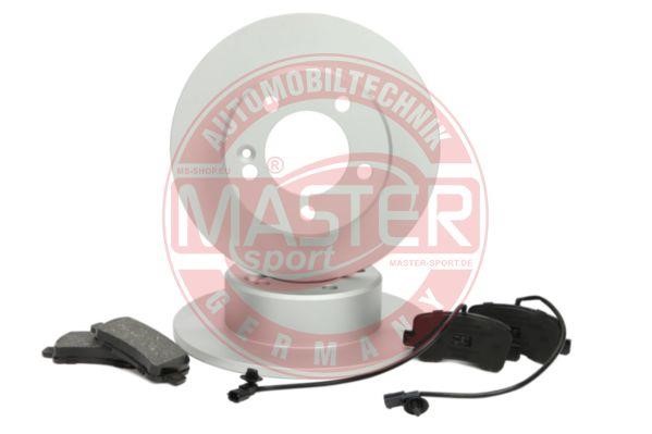 Master-sport 201201900 Brake discs with pads rear non-ventilated, set 201201900