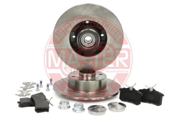 Master-sport 200801140 Brake discs with pads rear non-ventilated, set 200801140
