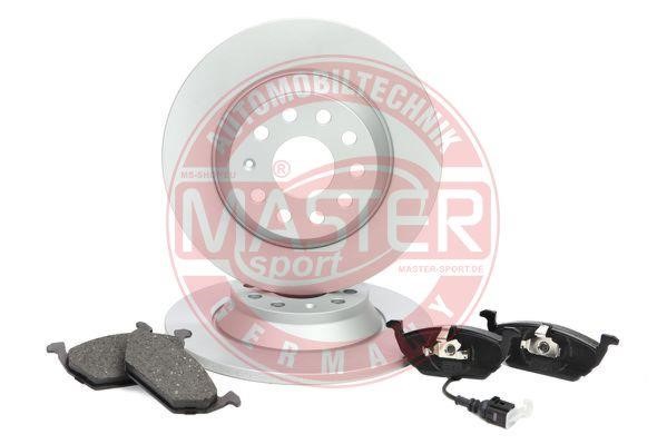 Master-sport 201202101 Brake discs with pads front non-ventilated, set 201202101