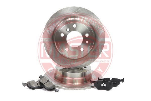 Master-sport 201001170 Brake discs with pads rear non-ventilated, set 201001170