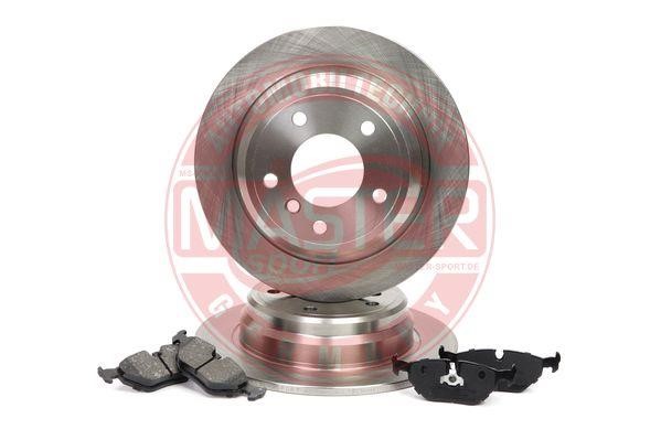 Master-sport 201002270 Brake discs with pads rear non-ventilated, set 201002270