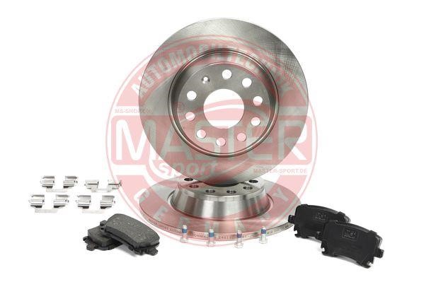 Master-sport 201201690 Brake discs with pads rear non-ventilated, set 201201690