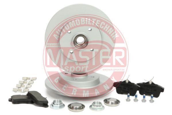 Master-sport 201201940 Brake discs with pads rear non-ventilated, set 201201940