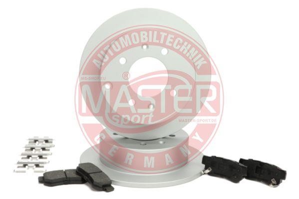 Master-sport 201003170 Brake discs with pads rear non-ventilated, set 201003170