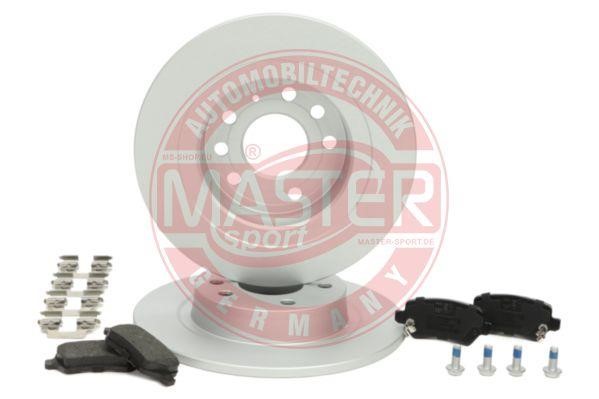 Brake discs with pads rear non-ventilated, set Master-sport 201003390