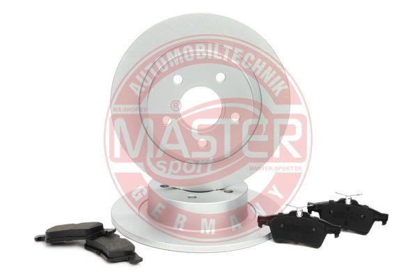 Master-sport 201101541 Brake discs with pads rear non-ventilated, set 201101541