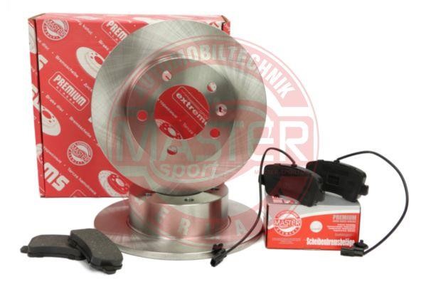 Brake discs with pads rear non-ventilated, set Master-sport 201201910