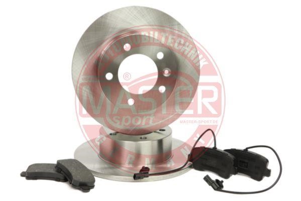 Master-sport 201201910 Brake discs with pads rear non-ventilated, set 201201910