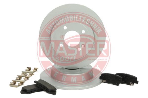 Master-sport 201003980 Brake discs with pads rear non-ventilated, set 201003980
