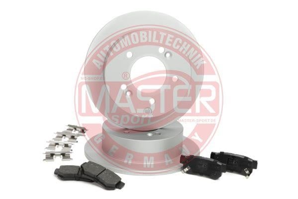 Master-sport 201101700 Brake discs with pads rear non-ventilated, set 201101700