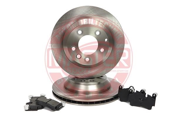 Master-sport 202801490 Rear ventilated brake discs with pads, set 202801490