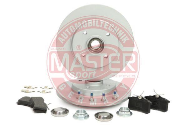 Master-sport 201201941 Brake discs with pads rear non-ventilated, set 201201941