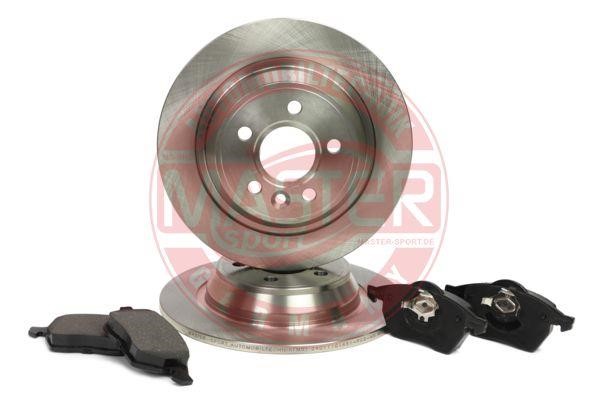 Master-sport 201101451 Brake discs with pads rear non-ventilated, set 201101451