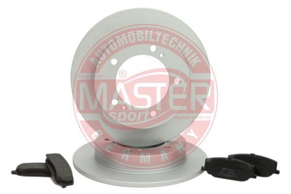 Master-sport 201003550 Brake discs with pads front non-ventilated, set 201003550