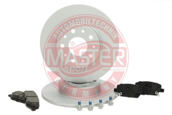 Master-sport 201003781 Brake discs with pads rear non-ventilated, set 201003781
