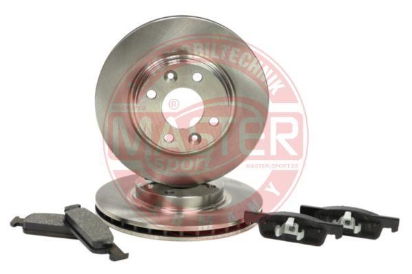 Master-sport 202202890 Front ventilated brake discs with pads, set 202202890