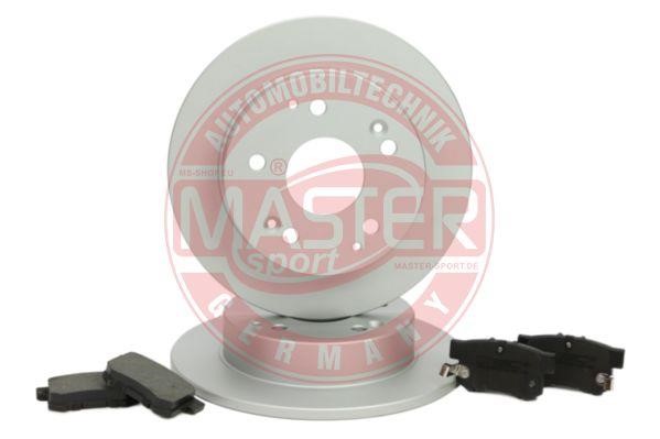 Master-sport 201002790 Brake discs with pads rear non-ventilated, set 201002790