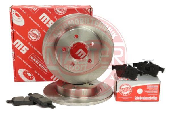Brake discs with pads rear non-ventilated, set Master-sport 201101550