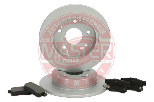 Brake discs with pads rear non-ventilated, set Master-sport 201002790
