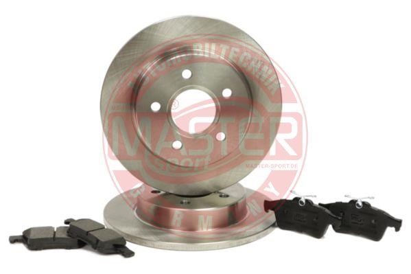 Master-sport 201101550 Brake discs with pads rear non-ventilated, set 201101550