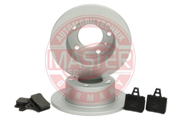 Brake discs with pads rear non-ventilated, set Master-sport 200901210