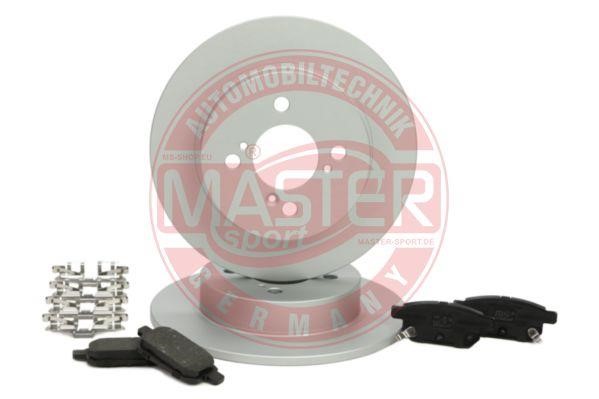 Master-sport 200901750 Brake discs with pads rear non-ventilated, set 200901750