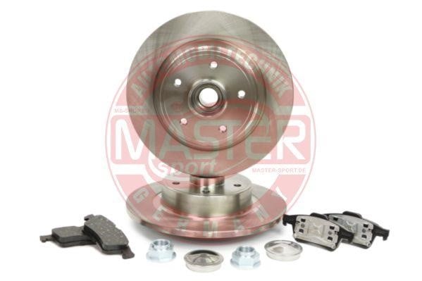 Master-sport 201101011 Brake discs with pads rear non-ventilated, set 201101011