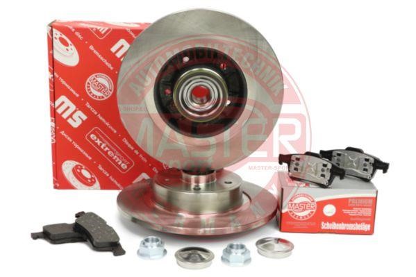 Brake discs with pads rear non-ventilated, set Master-sport 201101011