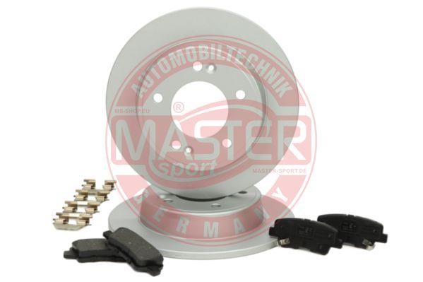 Master-sport 201003680 Brake discs with pads rear non-ventilated, set 201003680