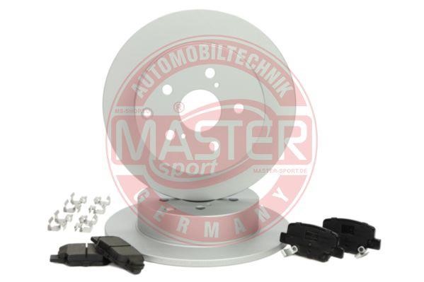 Master-sport 201101680 Brake discs with pads rear non-ventilated, set 201101680