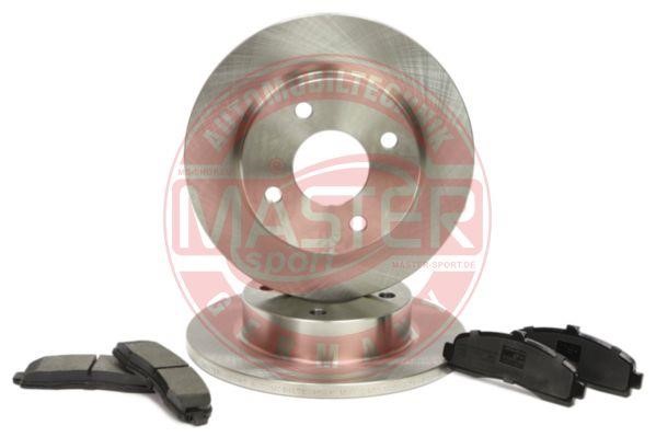Master-sport 201201370 Brake discs with pads front non-ventilated, set 201201370