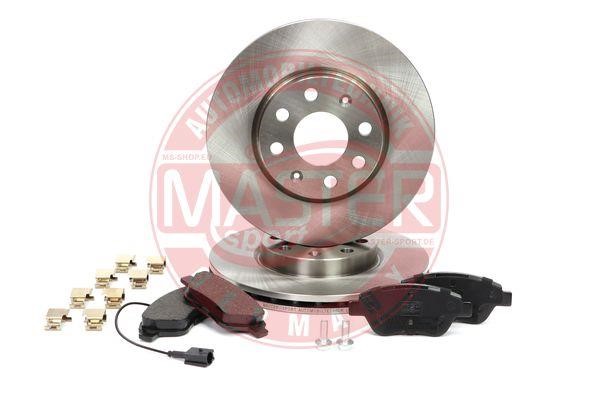 Master-sport 202202310 Front ventilated brake discs with pads, set 202202310