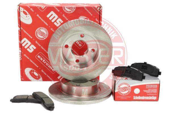 Brake discs with pads front non-ventilated, set Master-sport 201201370
