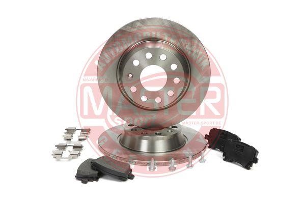 Master-sport 201201691 Brake discs with pads rear non-ventilated, set 201201691