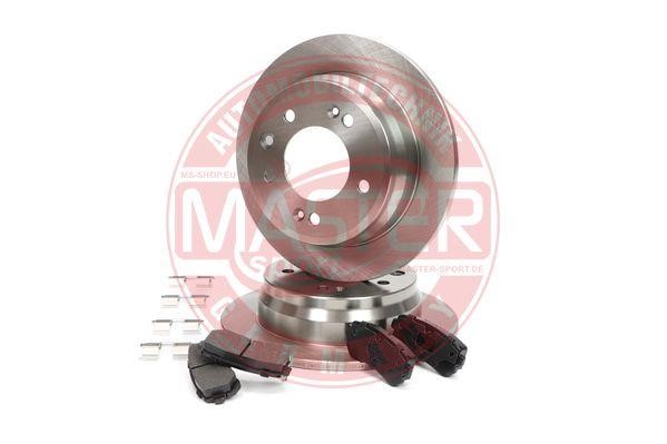 Master-sport 201003320 Brake discs with pads rear non-ventilated, set 201003320
