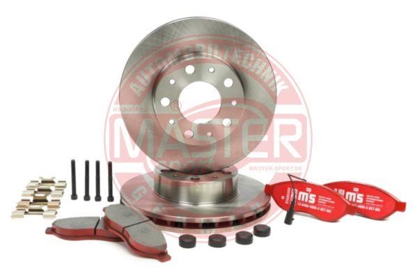 Master-sport 202802130 Front ventilated brake discs with pads, set 202802130