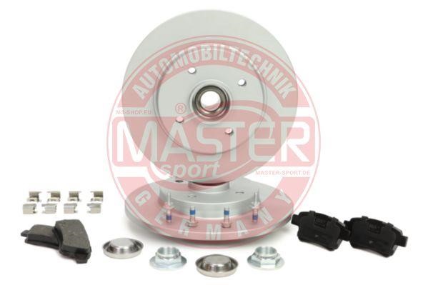 Master-sport 201201942 Brake discs with pads rear non-ventilated, set 201201942