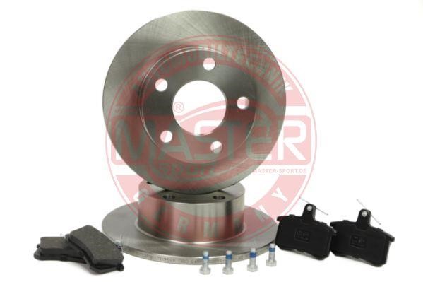 Master-sport 201002011 Brake discs with pads rear non-ventilated, set 201002011