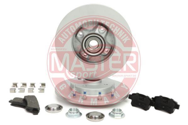 Brake discs with pads rear non-ventilated, set Master-sport 201201942
