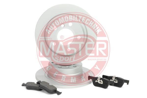 Master-sport 201101750 Brake discs with pads rear non-ventilated, set 201101750