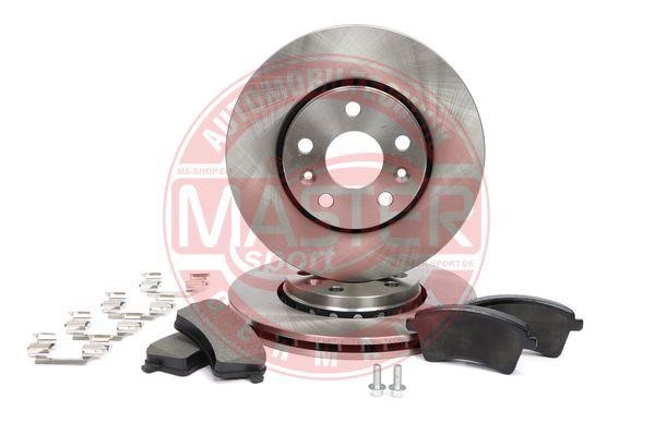 Master-sport 202402220 Front ventilated brake discs with pads, set 202402220