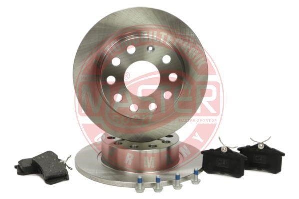 Master-sport 201002772 Brake discs with pads rear non-ventilated, set 201002772