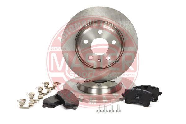 Master-sport 201201780 Brake discs with pads rear non-ventilated, set 201201780