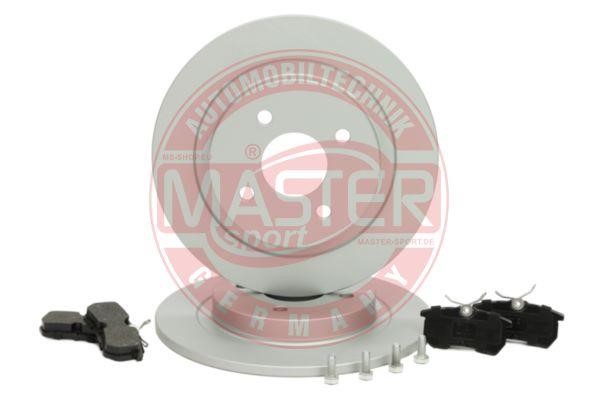 Master-sport 201003130 Brake discs with pads rear non-ventilated, set 201003130