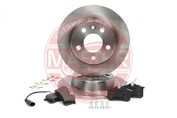 Master-sport 201002230 Brake discs with pads rear non-ventilated, set 201002230