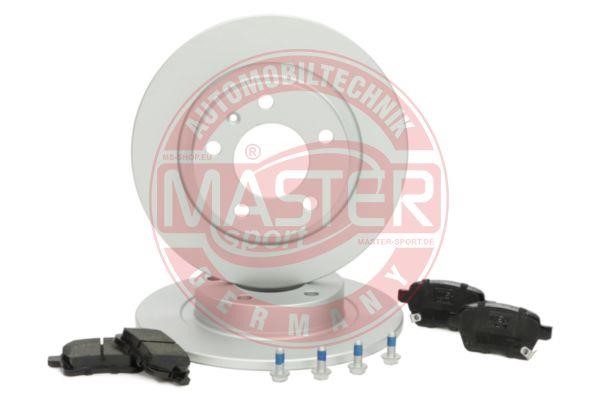 Master-sport 201003470 Brake discs with pads rear non-ventilated, set 201003470
