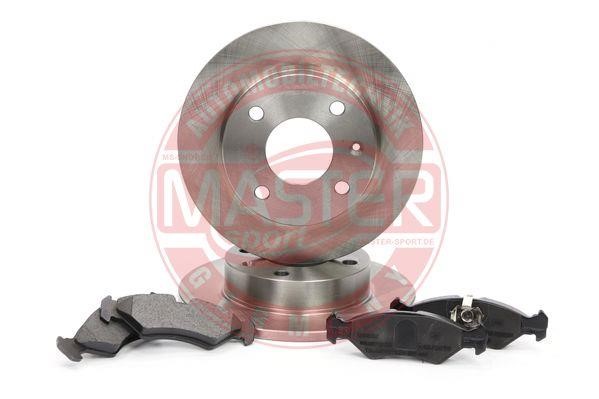 Master-sport 201001960 Brake discs with pads front non-ventilated, set 201001960