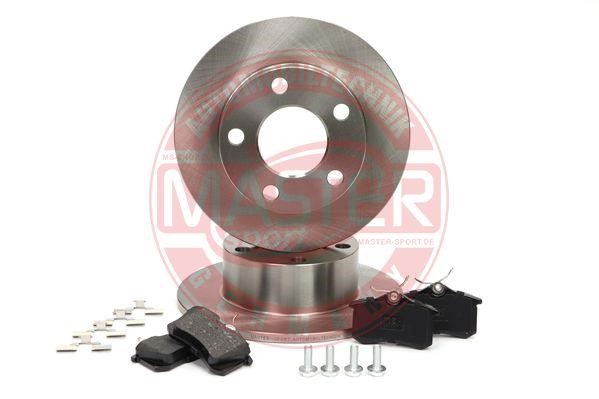 Master-sport 201002010 Brake discs with pads rear non-ventilated, set 201002010