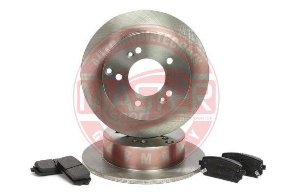 Master-sport 201003410 Brake discs with pads rear non-ventilated, set 201003410