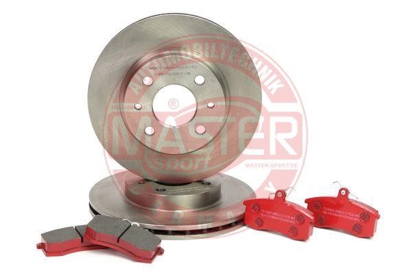 Master-sport 201301350 Front ventilated brake discs with pads, set 201301350